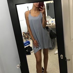 blue tank top dress